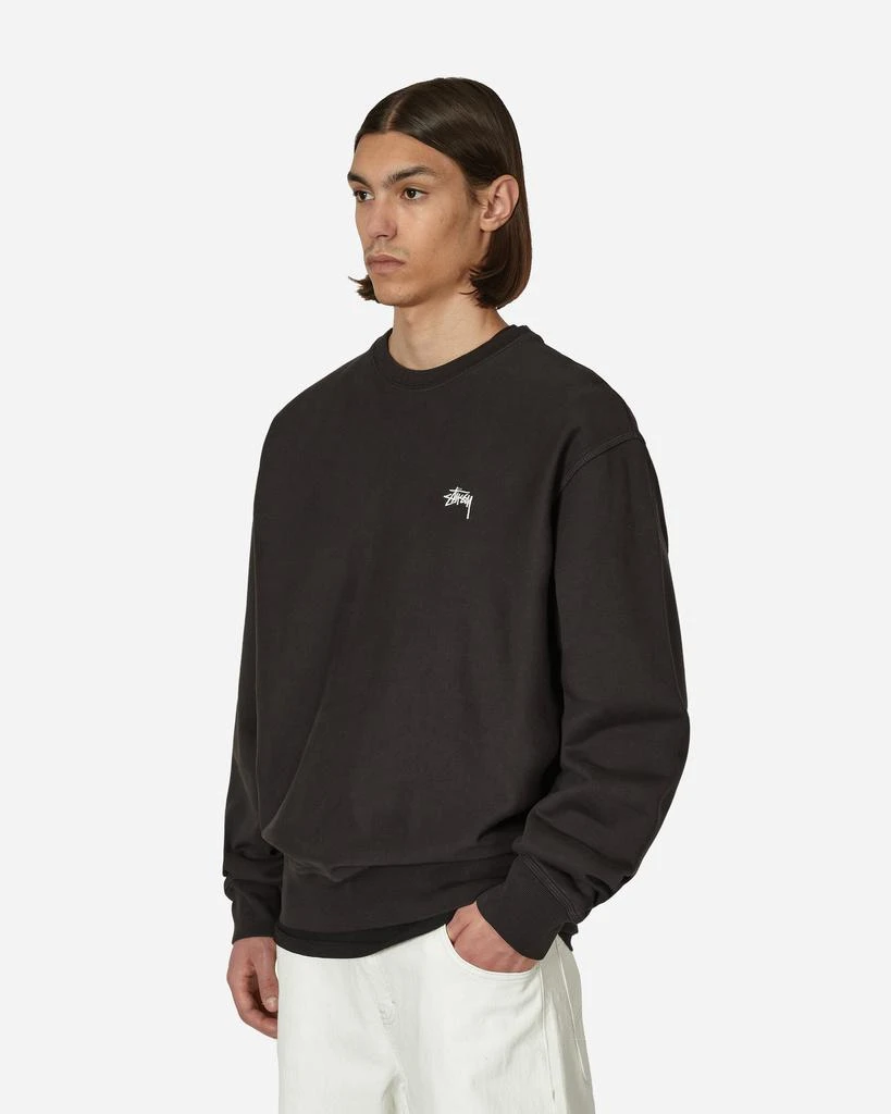 商品STUSSY|Stock Logo Crewneck Sweatshirt Black,价格¥907,第2张图片详细描述