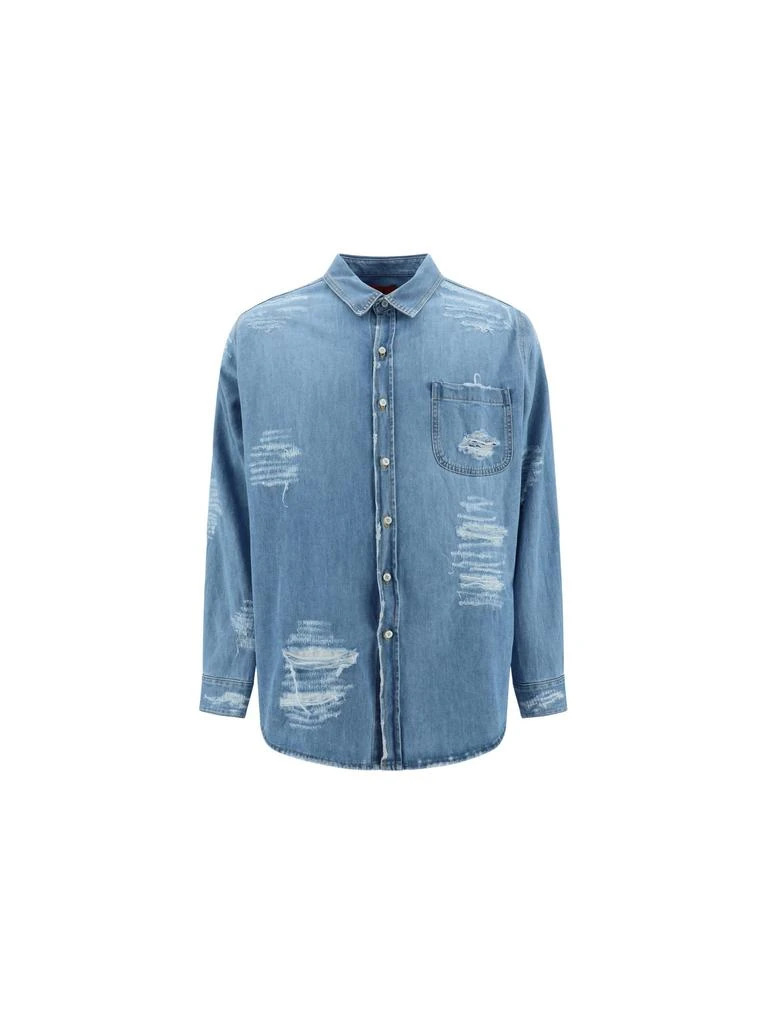 商品FourTwoFour on Fairfax|FourTwoFour on Fairfax Denim Shirt,价格¥4087,第1张图片