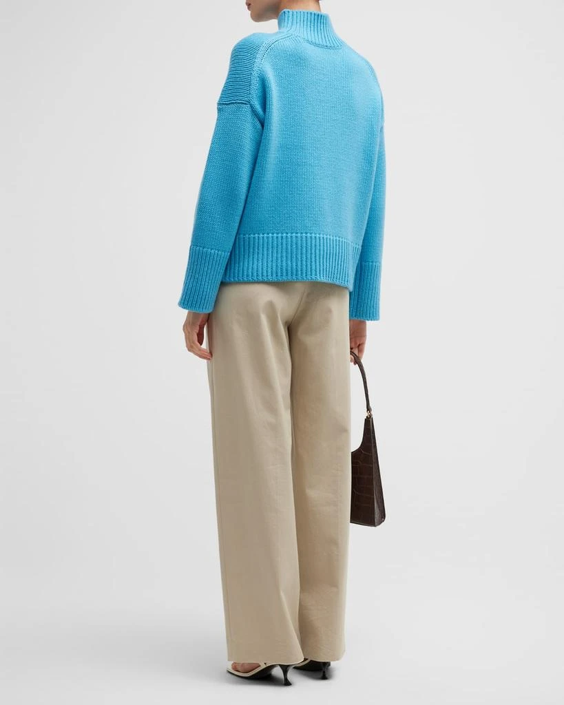 商品Vince|Ribbed Mock-Neck Drop-Shoulder Sweater,价格¥2940,第5张图片详细描述
