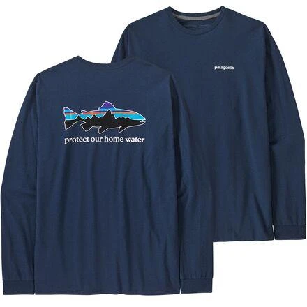 商品Patagonia|Home Water Trout Long-Sleeve Responsibili-Tee - Men's,价格¥320,第2张图片详细描述