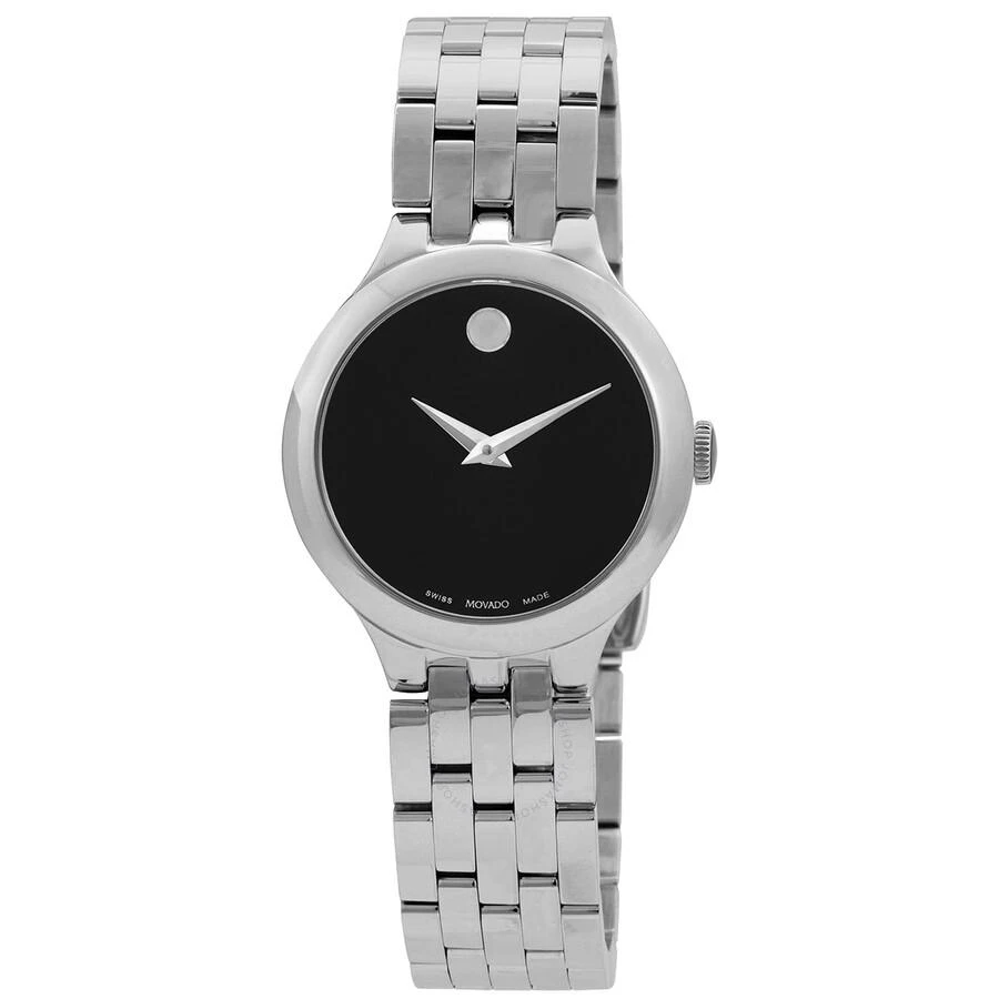 商品Movado|Veturi Quartz Black Museum Dial Ladies Watch 0607418,价格¥1947,第1张图片