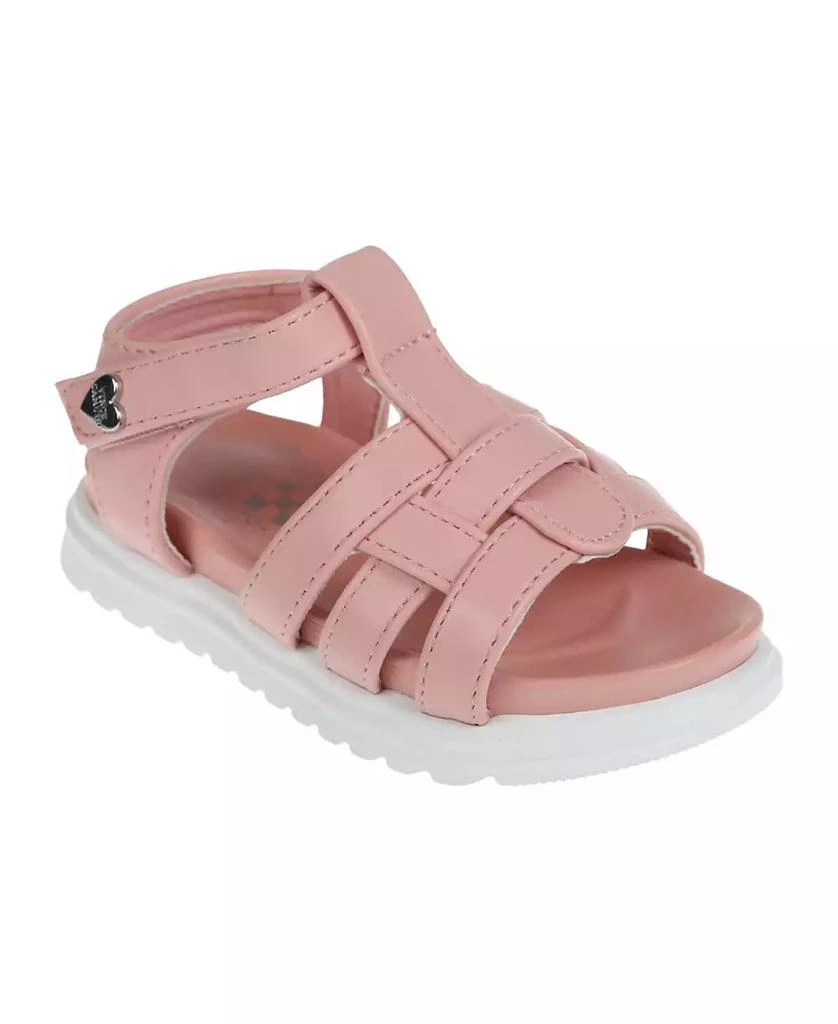 商品Vince Camuto|Toddler Girl's Platform Sandal with VC Heart Rivet Polyurethane Sandals,价格¥127,第1张图片