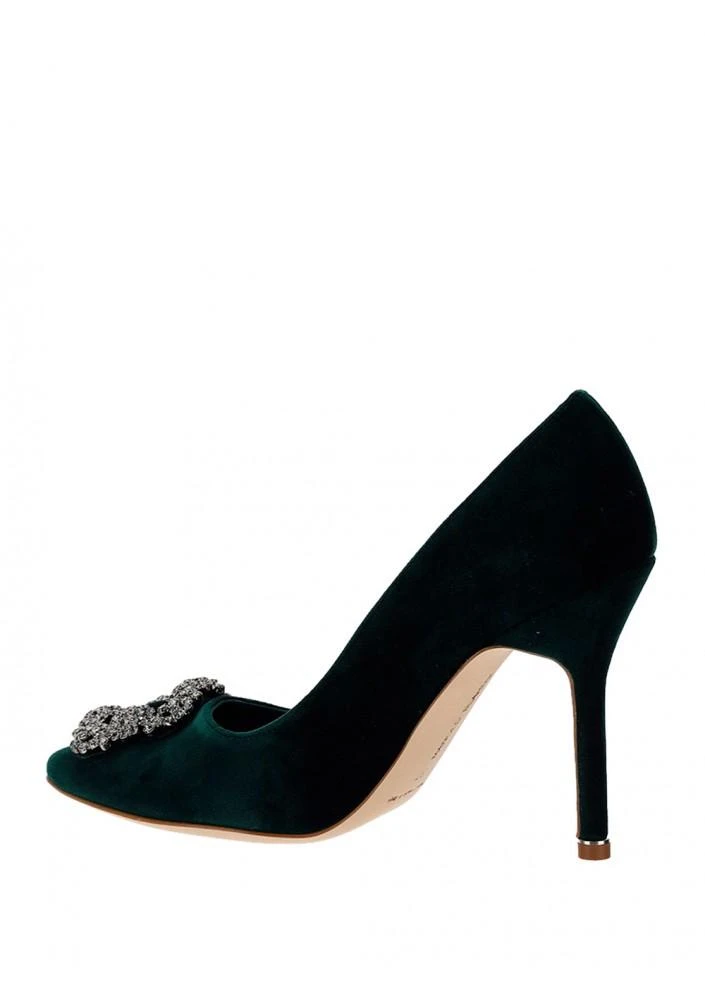 商品Manolo Blahnik| Hangisi Velvet Pumps ,价格¥8630,第3张图片详细描述
