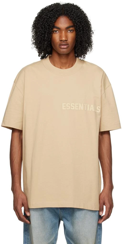 商品Essentials|2023年春季新款 驼色 T 恤,价格¥241,第1张图片