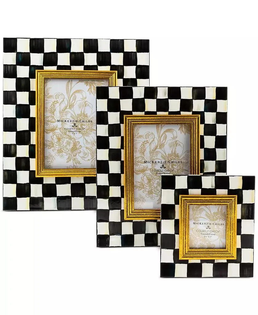 商品MacKenzie-Childs|Courtly Check 2.5" x 3" Picture Frame,价格¥588,第3张图片详细描述