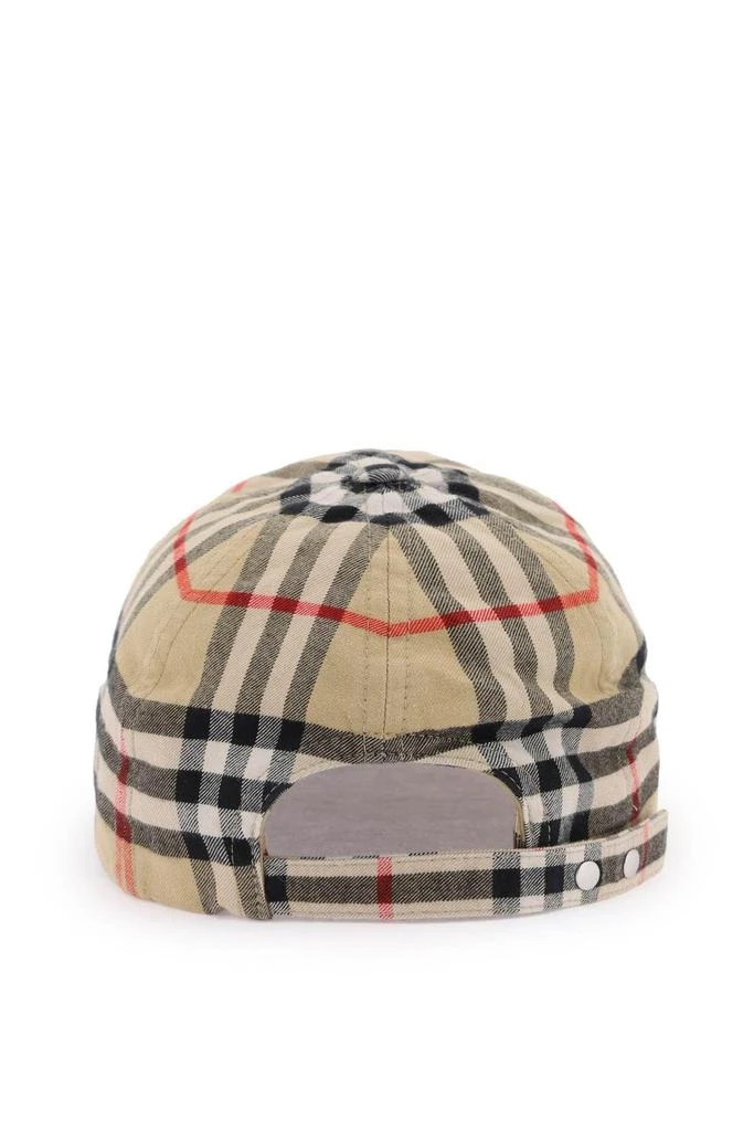 商品Burberry|Check cotton baseball cap,价格¥1683,第3张图片详细描述