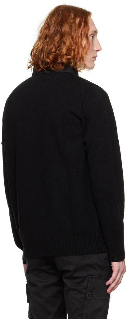 商品Stone Island|Black Two-Way Zip Sweater,价格¥1992,第3张图片详细描述