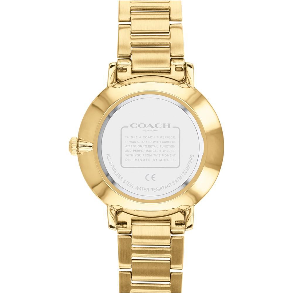 商品Coach|Women's Audrey Gold-Tone Stainless Steel Bracelet Watch 35mm,价格¥1515,第5张图片详细描述