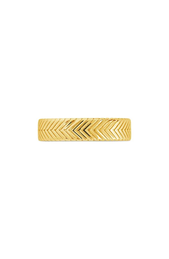 商品Sterling Forever|Jeanne Chevron Ring,价格¥128,第4张图片详细描述