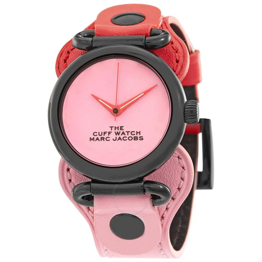 商品Marc Jacobs|The Cuff Quartz Pink Dial Ladies Watch MJ0120184726,价格¥857,第1张图片