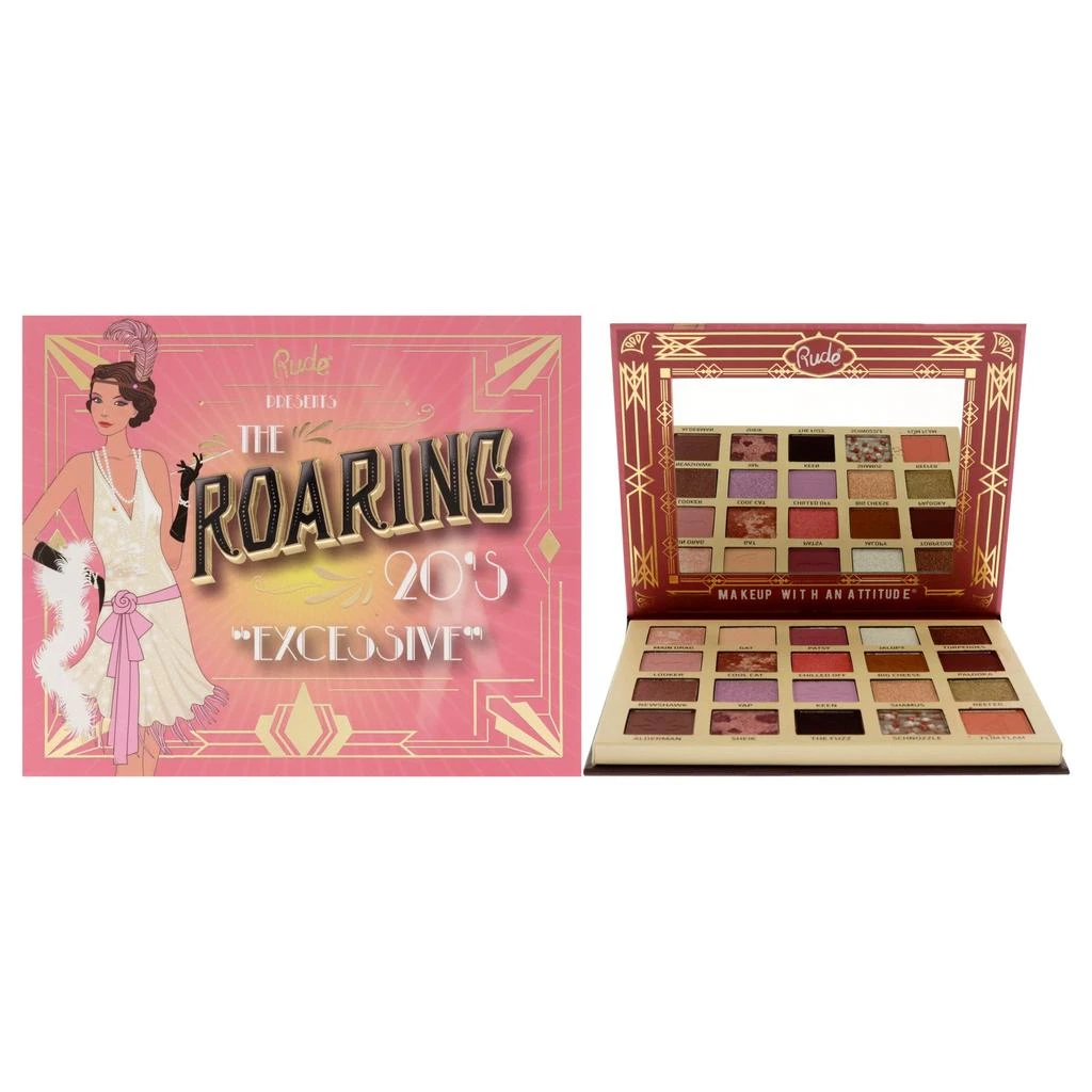 商品Rude Cosmetics|The Roaring 20s Eyeshadow Palette - Excessive For Women 0.84 oz Eye Shadow,价格¥198,第1张图片