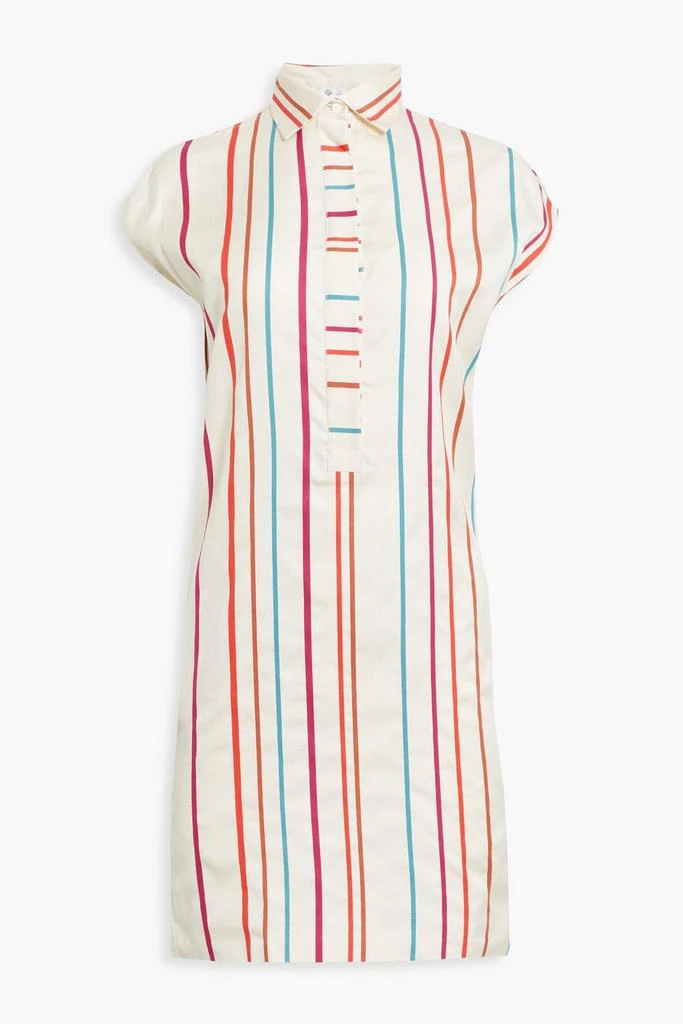 商品Loro Piana|Striped silk and cotton-blend poplin mini dress,价格¥5847,第1张图片