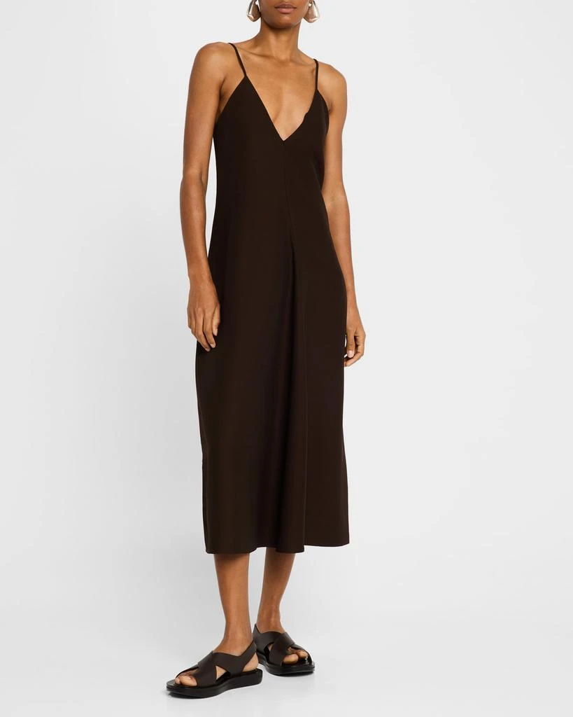 商品CO|Plunging Sleeveless Midi Slip Dress,价格¥6138,第2张图片详细描述