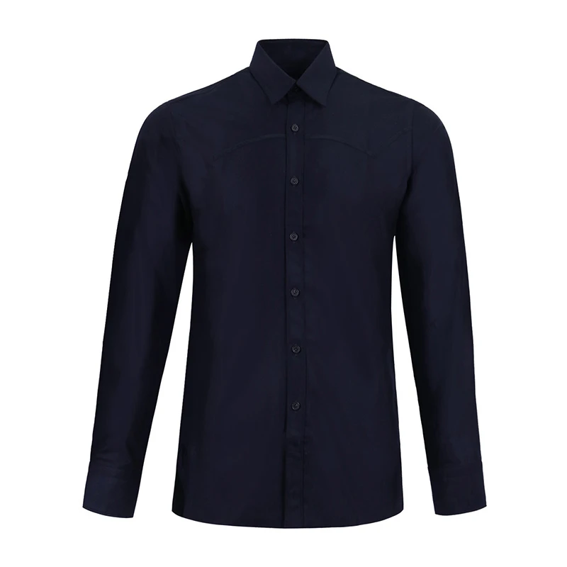商品[国内直发] Lanvin|Lanvin 浪凡 藏蓝色羊毛男士衬衫 RMSI0026-29,价格¥1051,第1张图片