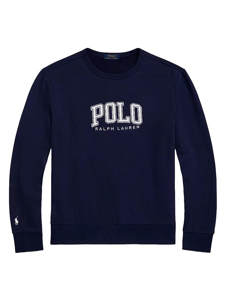 商品Ralph Lauren|Logo-Embroidered Crewneck Sweatshirt,价格¥1099,第1张图片