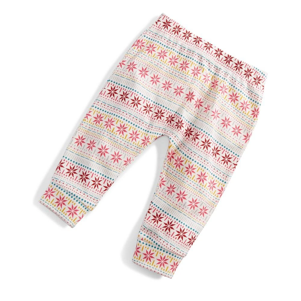 商品First Impressions|Baby Girls Fair Isle Pants, Created for Macy's,价格¥38,第1张图片