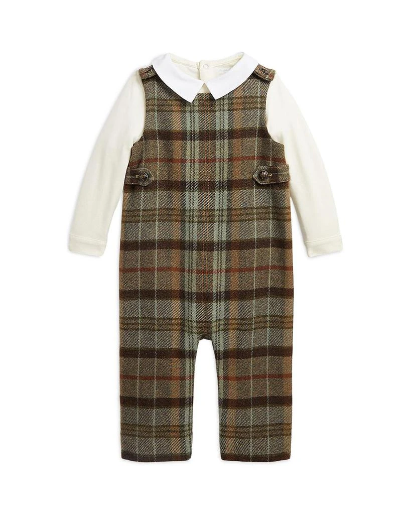 商品Ralph Lauren|Boys' Bodysuit & Tweed Overalls Set - Baby,价格¥1392,第1张图片