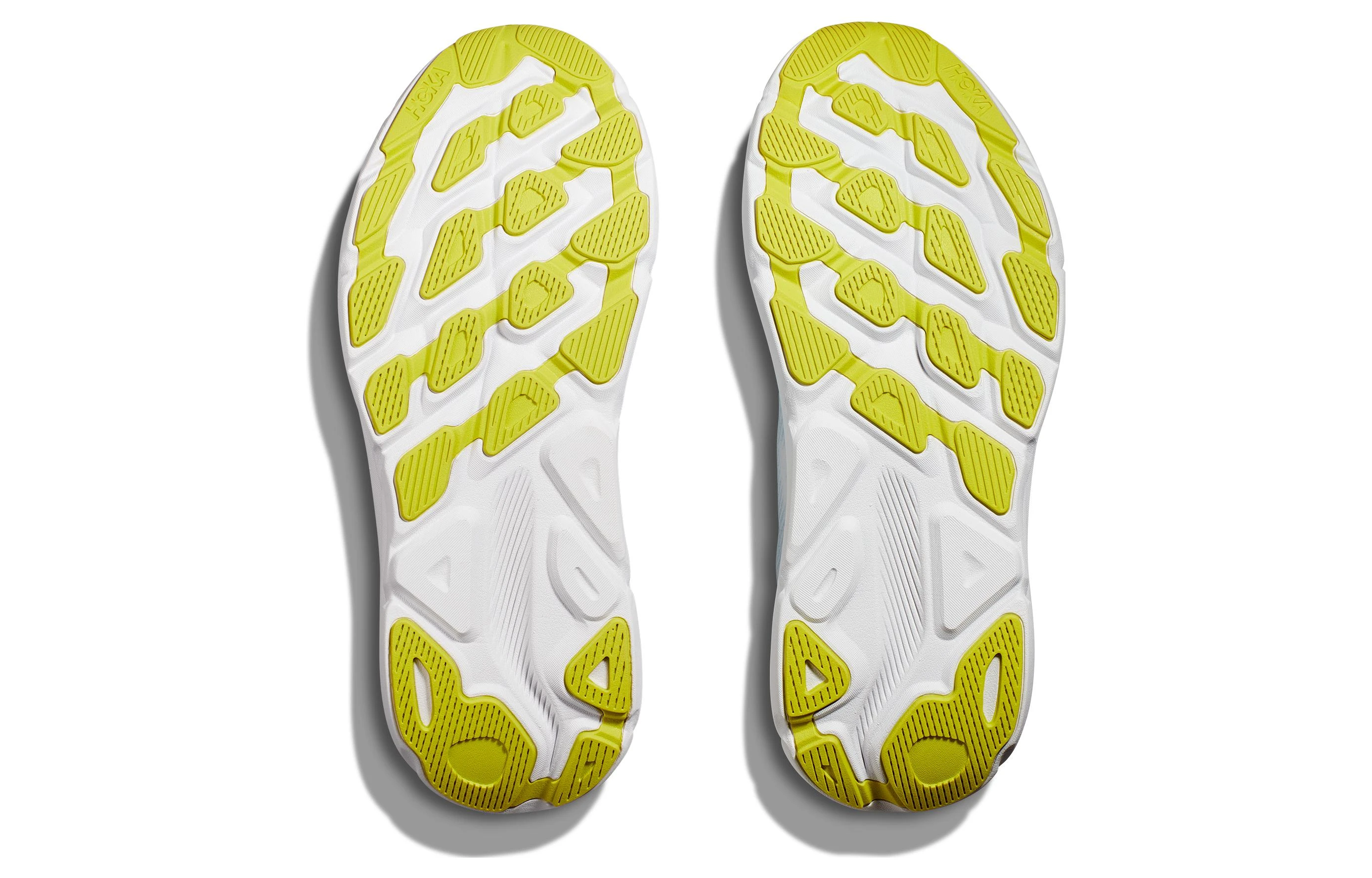 商品[国内直发] Hoka One One|Clifton 9 圆头 系带 织物防滑耐磨 低帮跑步鞋 男款 白蓝黄 宽楦版,价格¥2638,第5张图片详细描述
