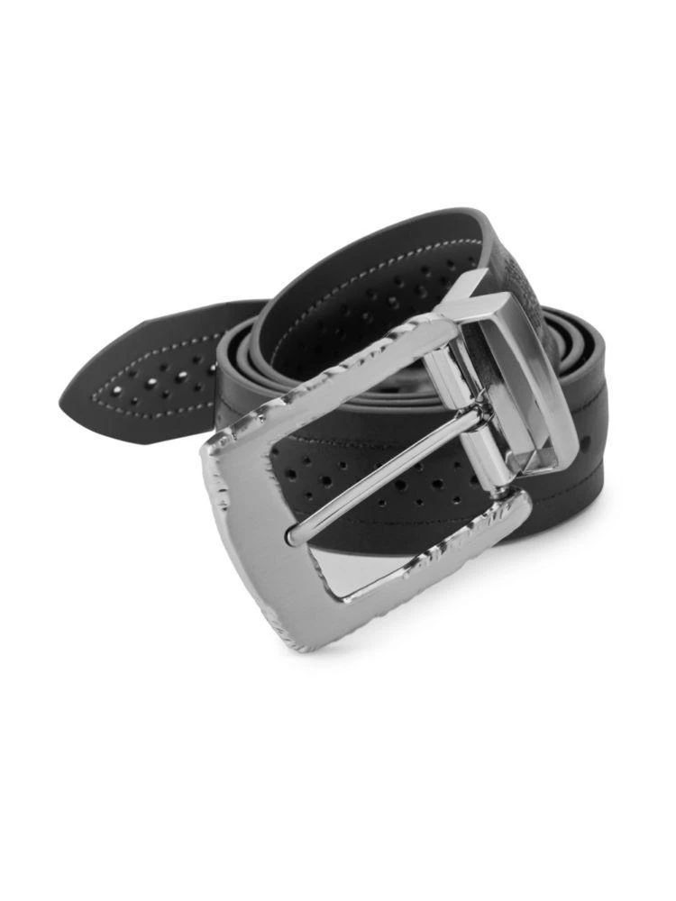 商品Robert Graham|Detailed Reversible Leather Belt,价格¥320,第4张图片详细描述