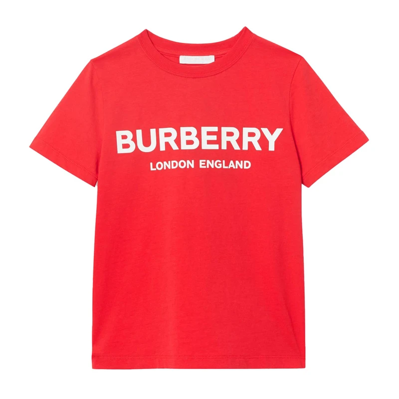 商品Burberry|BURBERRY 红色男童T恤 8011169,价格¥630,第1张图片