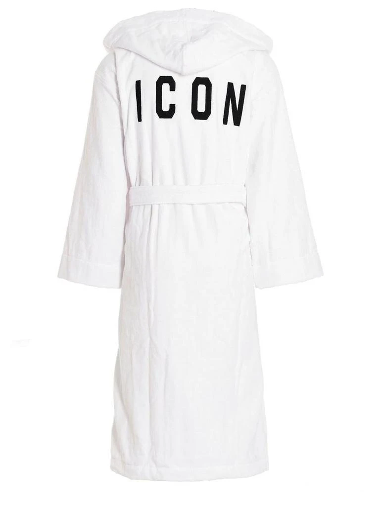 商品DSQUARED2|DSQUARED2 BATHROBE WITH LOGO UNISEX,价格¥2578,第2张图片详细描述