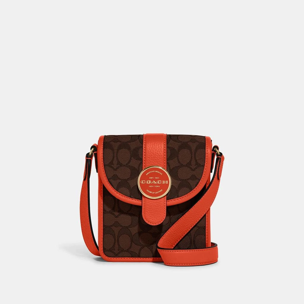 Coach Outlet Coach Outlet North/South Lonnie Crossbody In Signature Jacquard 4