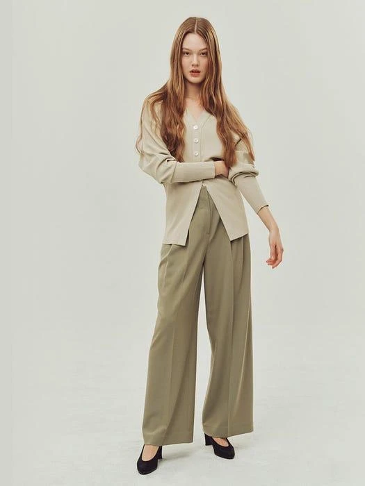 商品NUVO.10|Pin Tuck Wide Pants,价格¥933,第5张图片详细描述