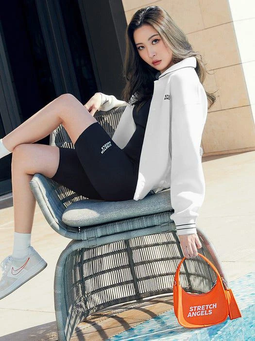 商品STRETCH ANGELS|Basic Baseball Jumper_Cream,价格¥1594,第1张图片