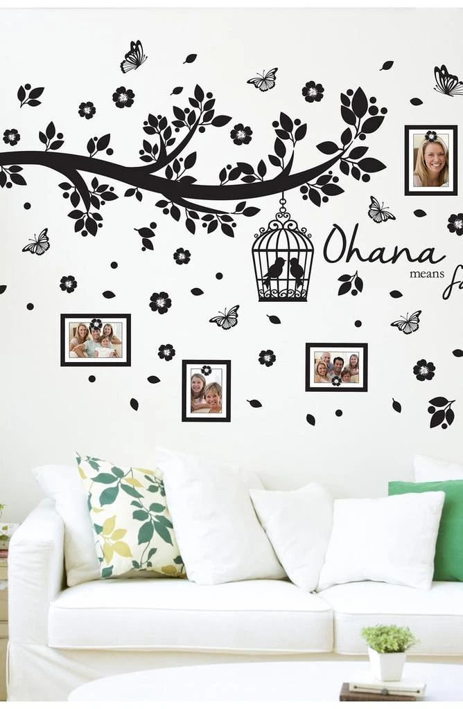 商品WALPLUS|Family Photo Tree Black Frame Decal,价格¥196,第2张图片详细描述