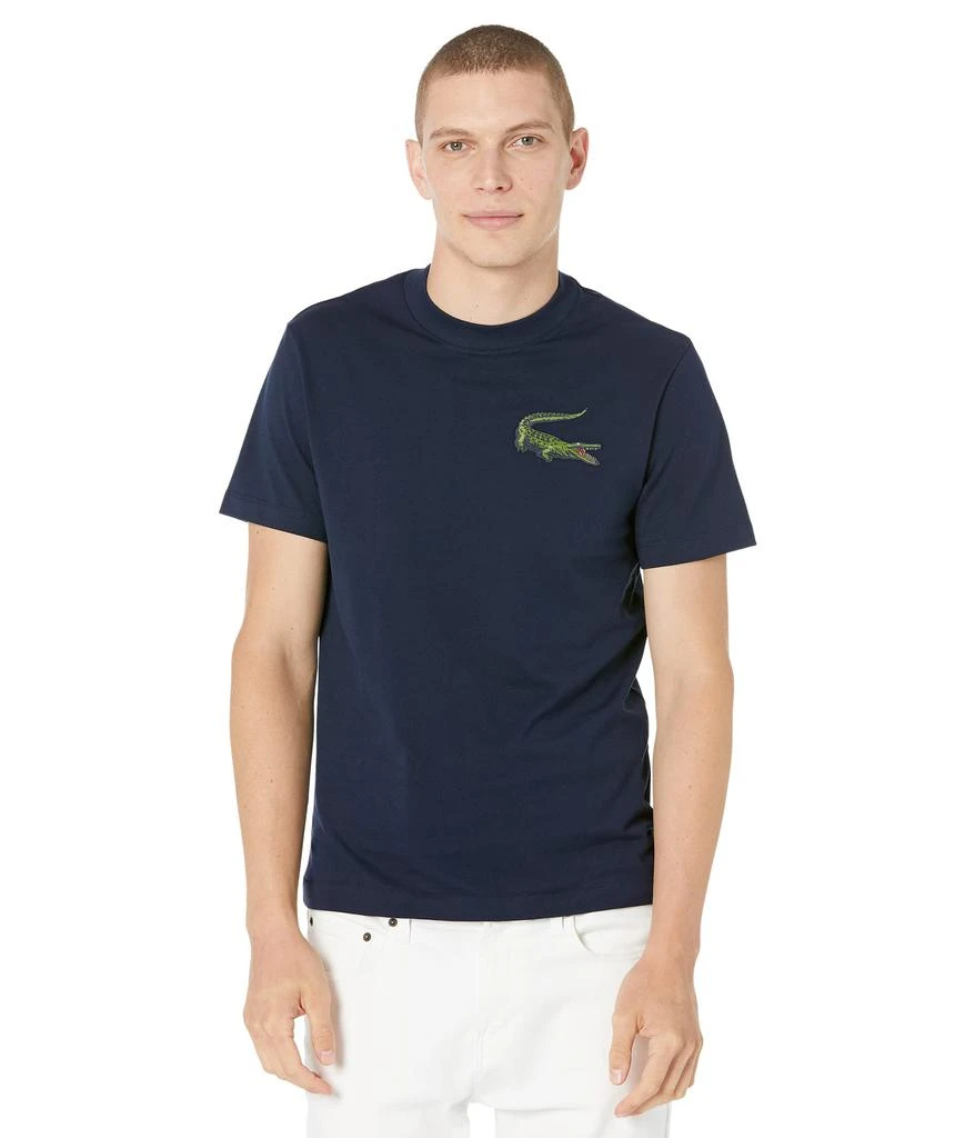 商品Lacoste|Short Sleeve Bold Graphic Croc On Left Chest T-Shirt,价格¥321,第1张图片