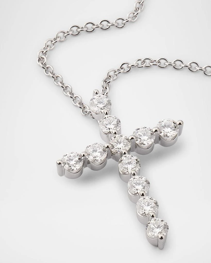 商品Neiman Marcus Diamonds|18K White Gold Diamond Cross Pendant, 1.16tcw,价格¥37516,第3张图片详细描述