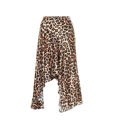 商品CAROLINE CONSTAS|Leopard-print silk-satin midi skirt,价格¥2997,第1张图片