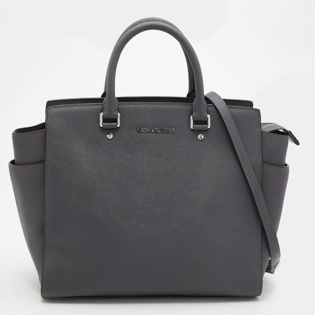 商品[二手商品] Michael Kors|MICHAEL Michael Kors Grey Leather Large Selma Tote,价格¥1248,第1张图片