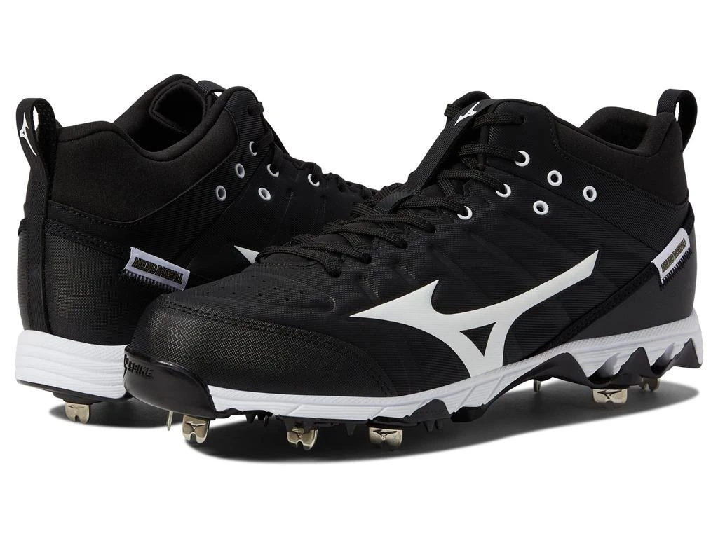 商品Mizuno|9 Spike™® Ambition 2 Mid Metal Baseball Cleat,价格¥586,第1张图片