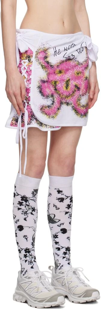 商品CHOPOVA LOWENA|SSENSE Exclusive White Blob Miniskirt,价格¥1019,第2张图片详细描述