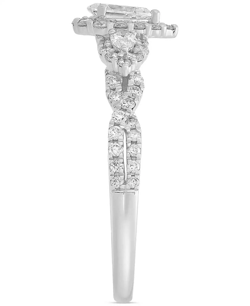 商品Macy's|Diamond Pear Three Stone Engagement Ring (1 ct. t.w.) in 14k White Gold,价格¥42657,第4张图片详细描述