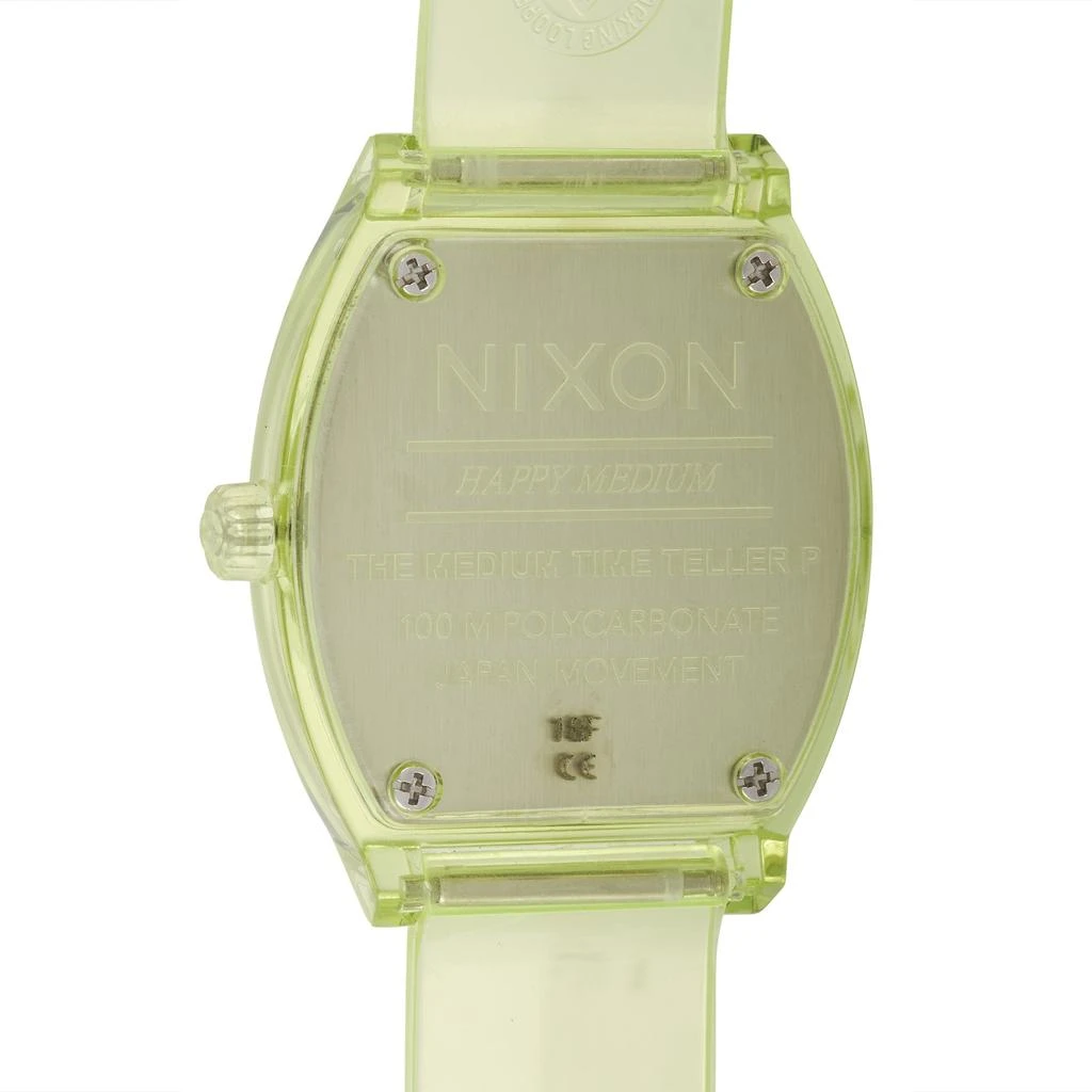 商品Nixon|Nixon Time Teller P 40mm Transparent Lime Polycarbonate Watch A1215-536-00,价格¥386,第1张图片详细描述
