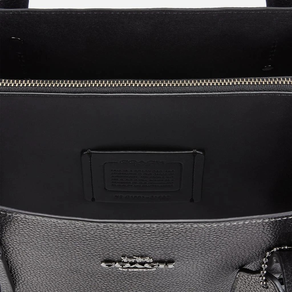 商品Coach|Coach Women's Metallic Leather Charlie Carryall Bag - Metallic Graphite,价格¥1601,第5张图片详细描述