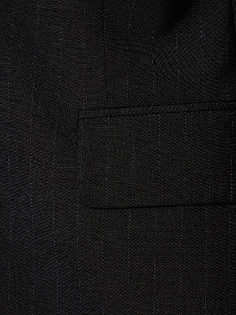 商品MM6|Pinstriped Wool Blend Blazer,价格¥3801,第3张图片详细描述