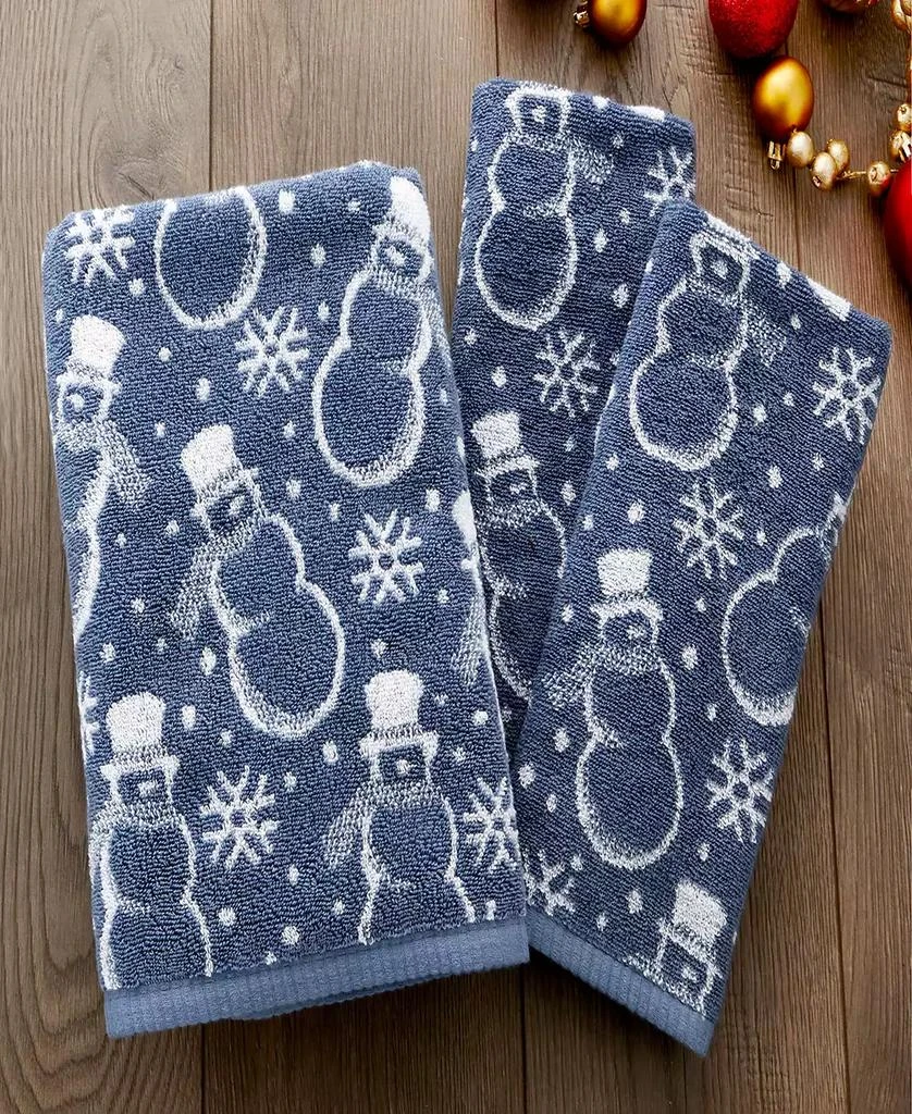 Top Hat Snowman Jacquard Cotton Bath Towel, 25" x 50" 商品
