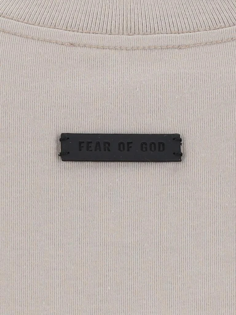 商品Fear of god|Fear Of God Eternal Logo Flocked Crewneck T-Shirt,价格¥2001,第5张图片详细描述