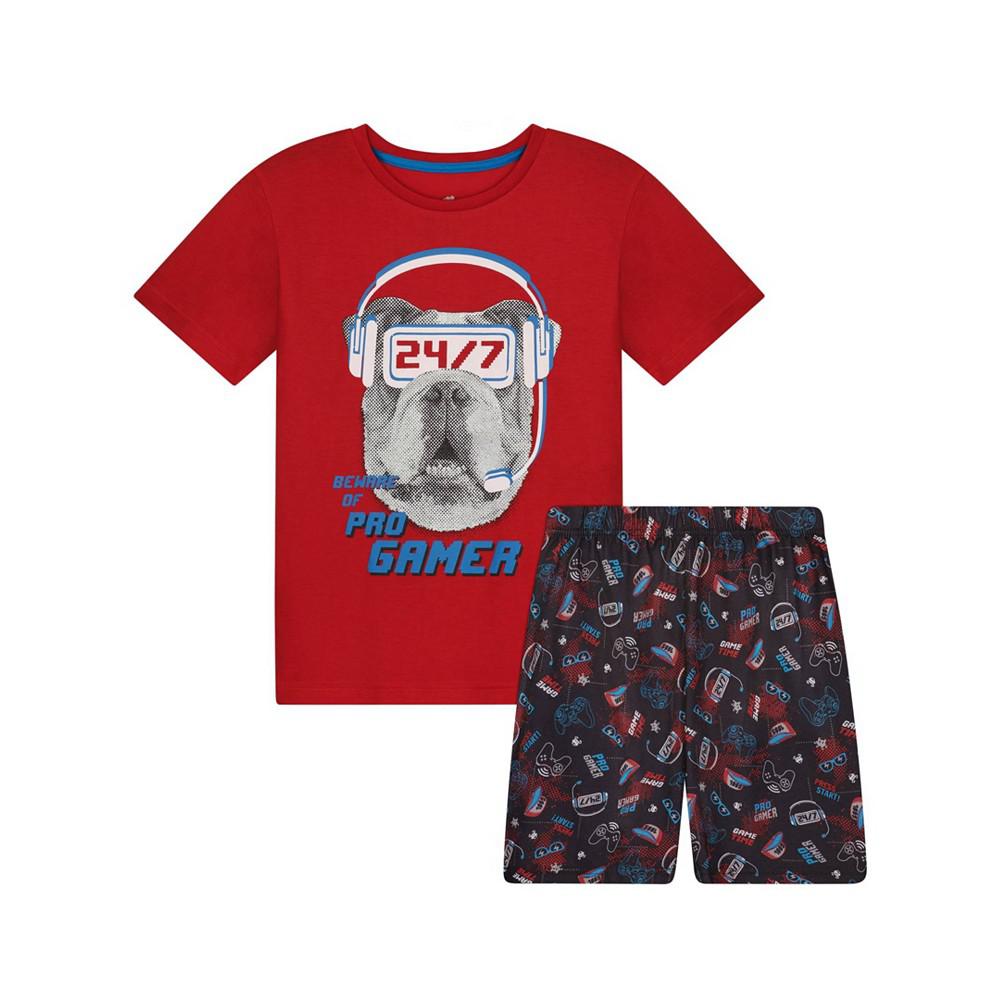 Big Boys T-shirt and Shorts Pajama Set, 2 Piece商品第1张图片规格展示