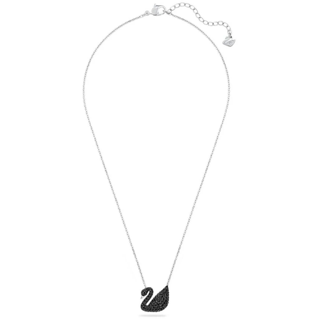 商品Swarovski|Swarovski Women's Pendant - Iconic Swan Black Rhodium Plated Lobster Clasp | 5347329,价格¥712,第2张图片详细描述