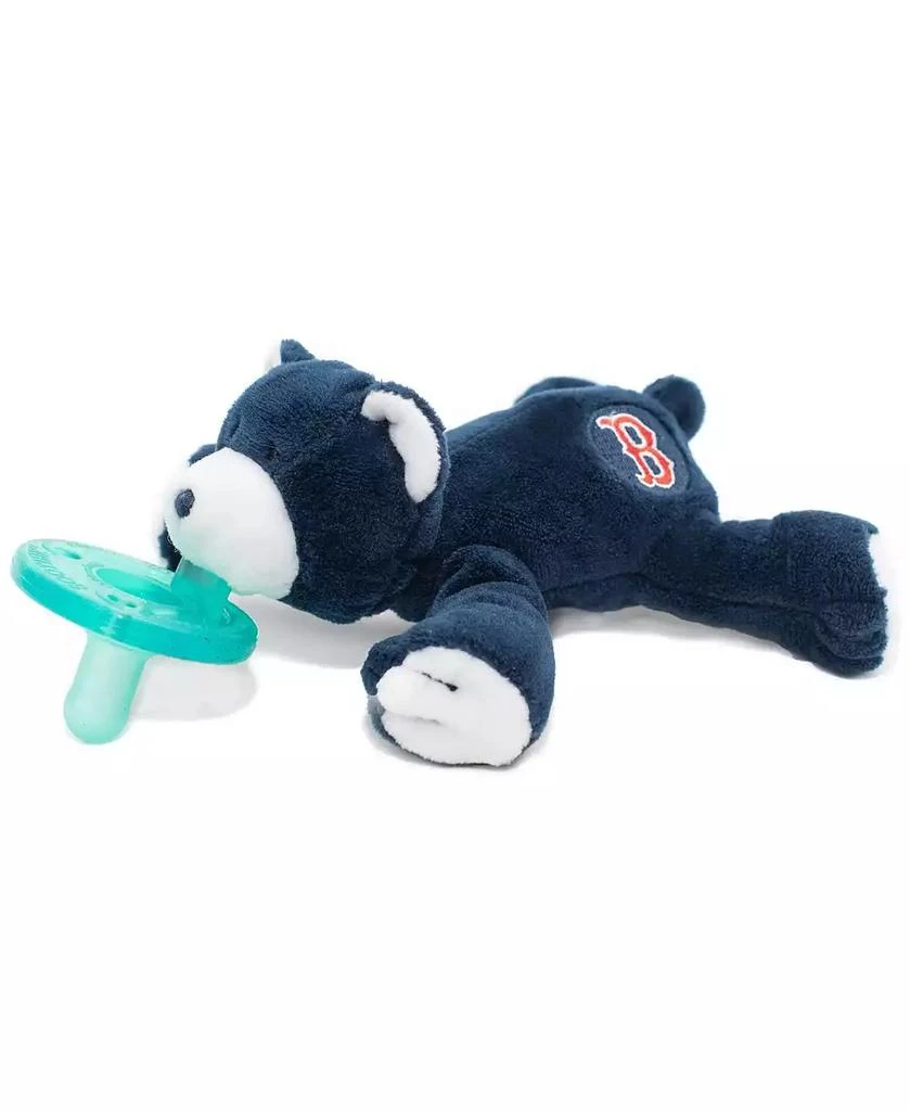 商品Wubbanub|0 to 6m Infant Pacifier -  Boston Red Sox Bear,价格¥157,第1张图片