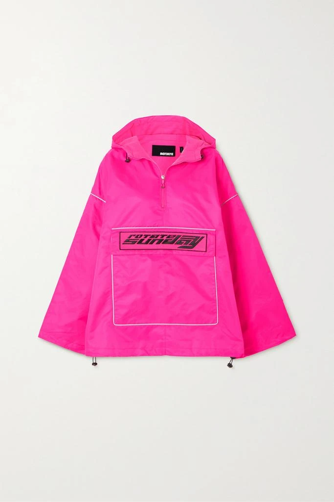 商品ROTATE Birger Christensen|Sunday 连帽贴花再生软壳面料防寒服,价格¥1039,第1张图片