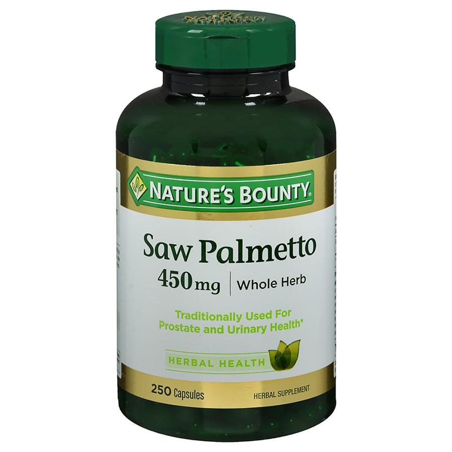 Saw Palmetto 450 mg Herbal Supplement Capsules商品第1张图片规格展示