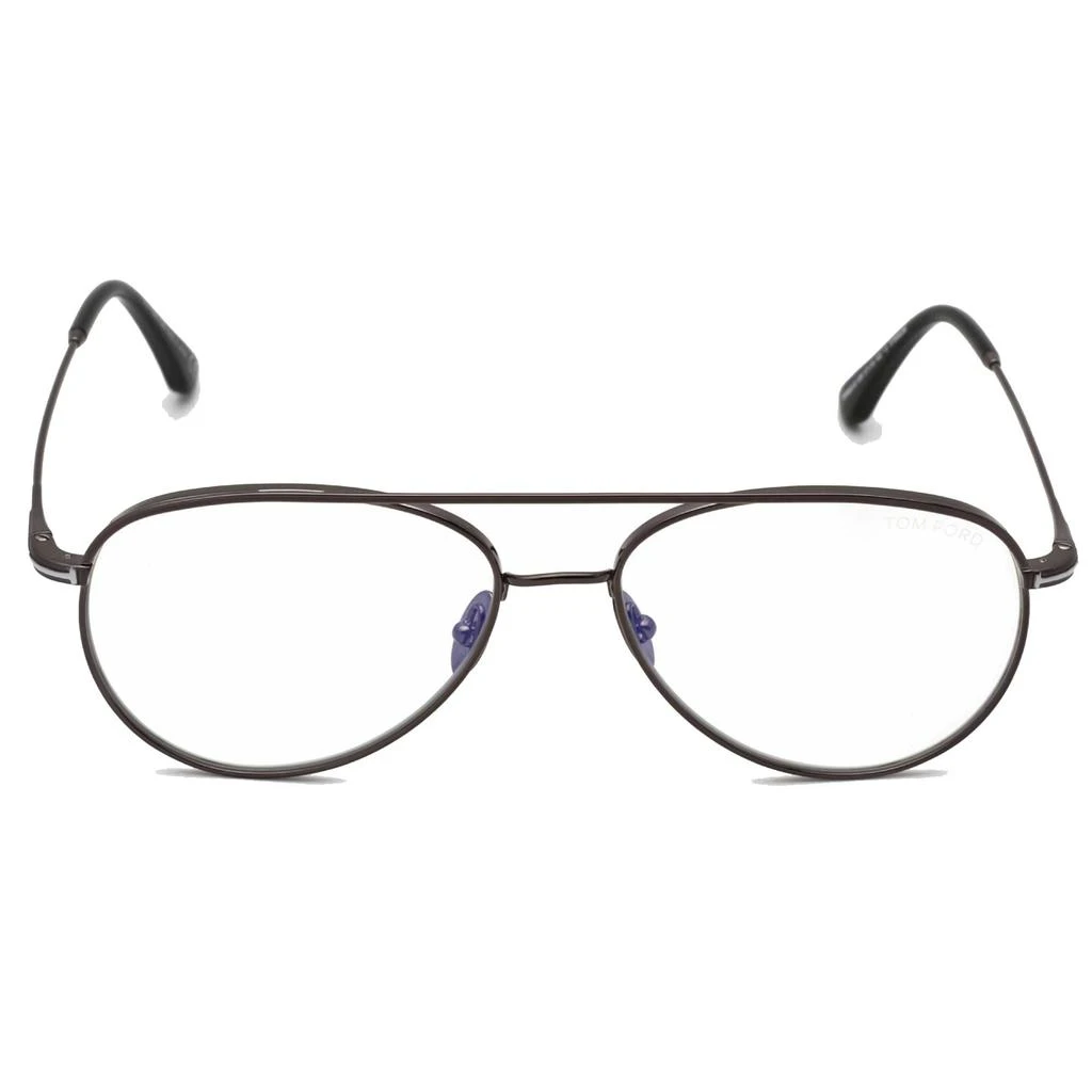 商品Tom Ford|Tom Ford Men's Eyeglasses - Shiny Gunmetal Full-Rim Pilot Metal Frame | FT5693-B 008,价格¥569,第2张图片详细描述