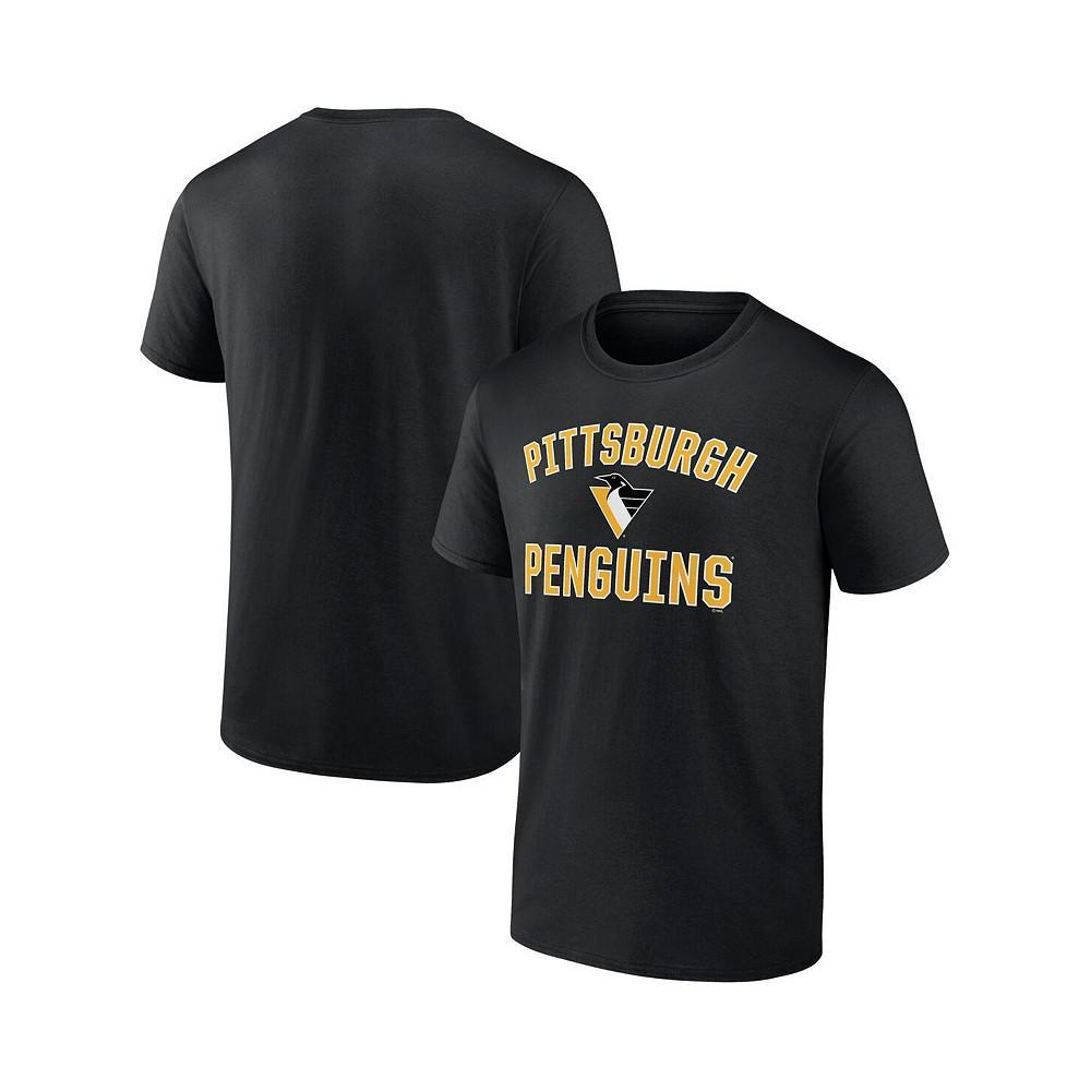 商品Fanatics|Men's Branded Black Pittsburgh Penguins Special Edition 2.0 Wordmark T-shirt,价格¥216,第1张图片