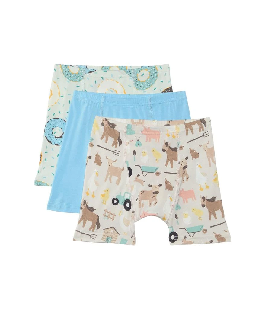 商品KicKee Pants|Print Boxer Brief Set of 3 (Toddler/Little Kid/Big Kid),价格¥201,第1张图片