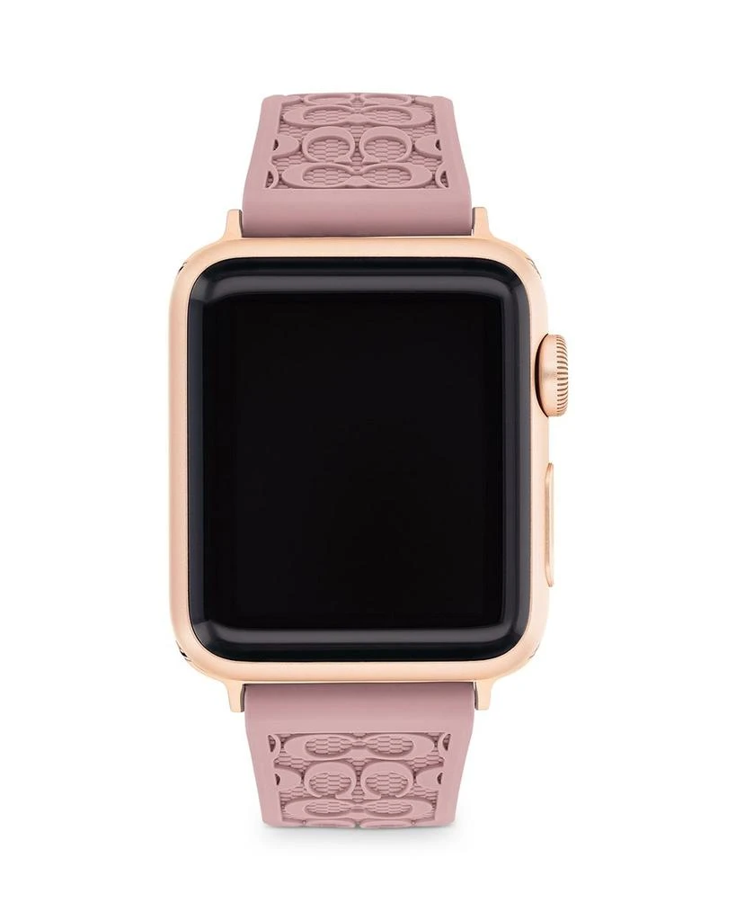 商品Coach|Apple Watch© Signature Rubber Strap, 38mm & 40mm,价格¥639,第1张图片